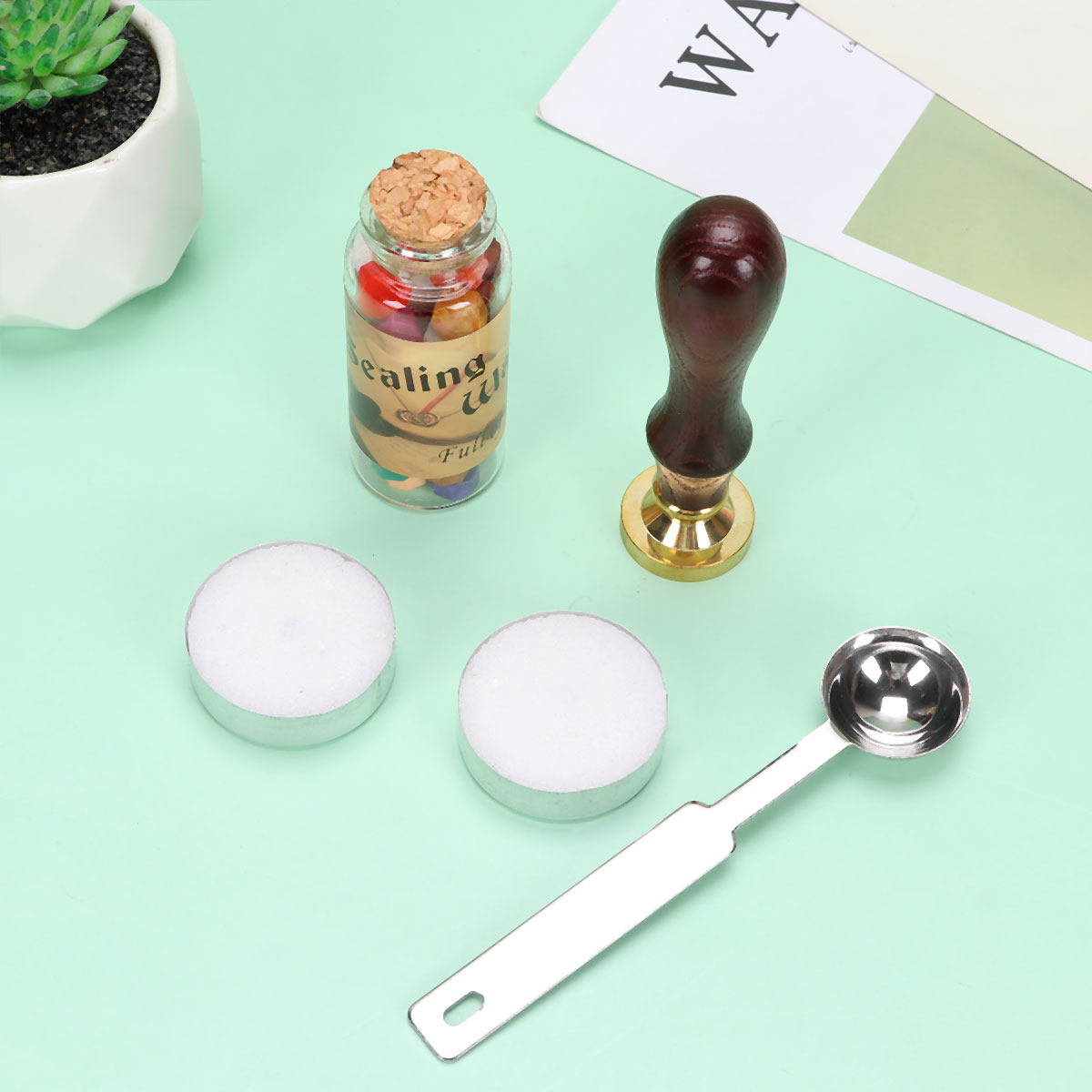 Wax Seal Letter Kit - 1 Set Premium Mühür Balmumu Damga