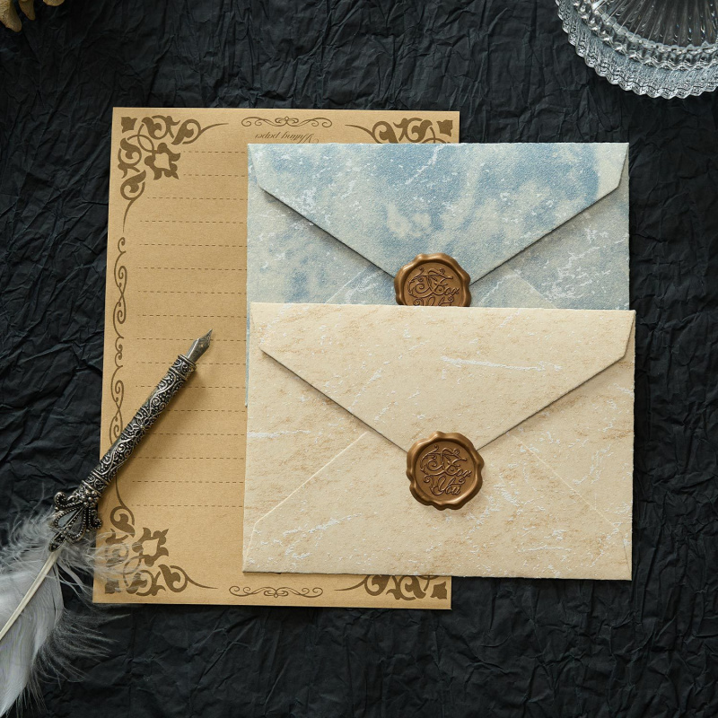 5 adet Yaldızlı Gölge Zarf Kan - Wax Seal Letter Kit incelemesi ve fiyatı