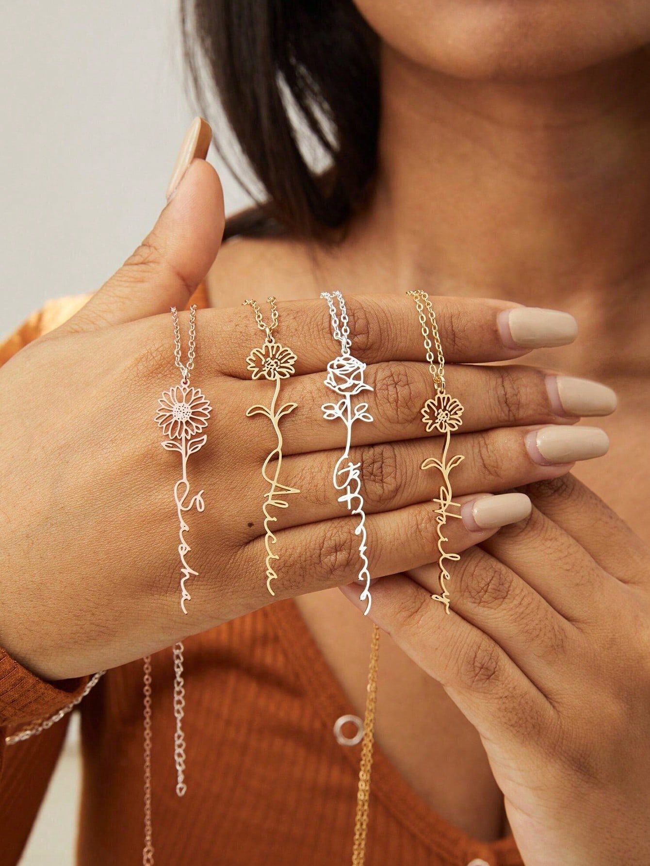 Kadınlar için özel 12 ay doğum - Birth Flower Necklace incelemesi ve fiyatı