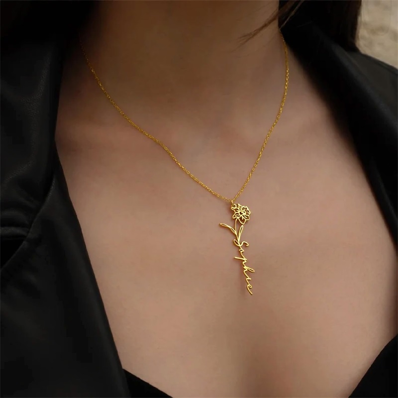 Kişiselleştirilmiş Doğum Çiçeğ - Birth Flower Necklace incelemesi ve fiyatı