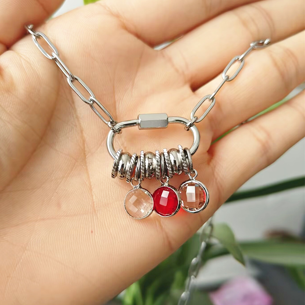 Özel Karabina Adı Charm Kolye  - Birth Flower Necklace incelemesi ve fiyatı