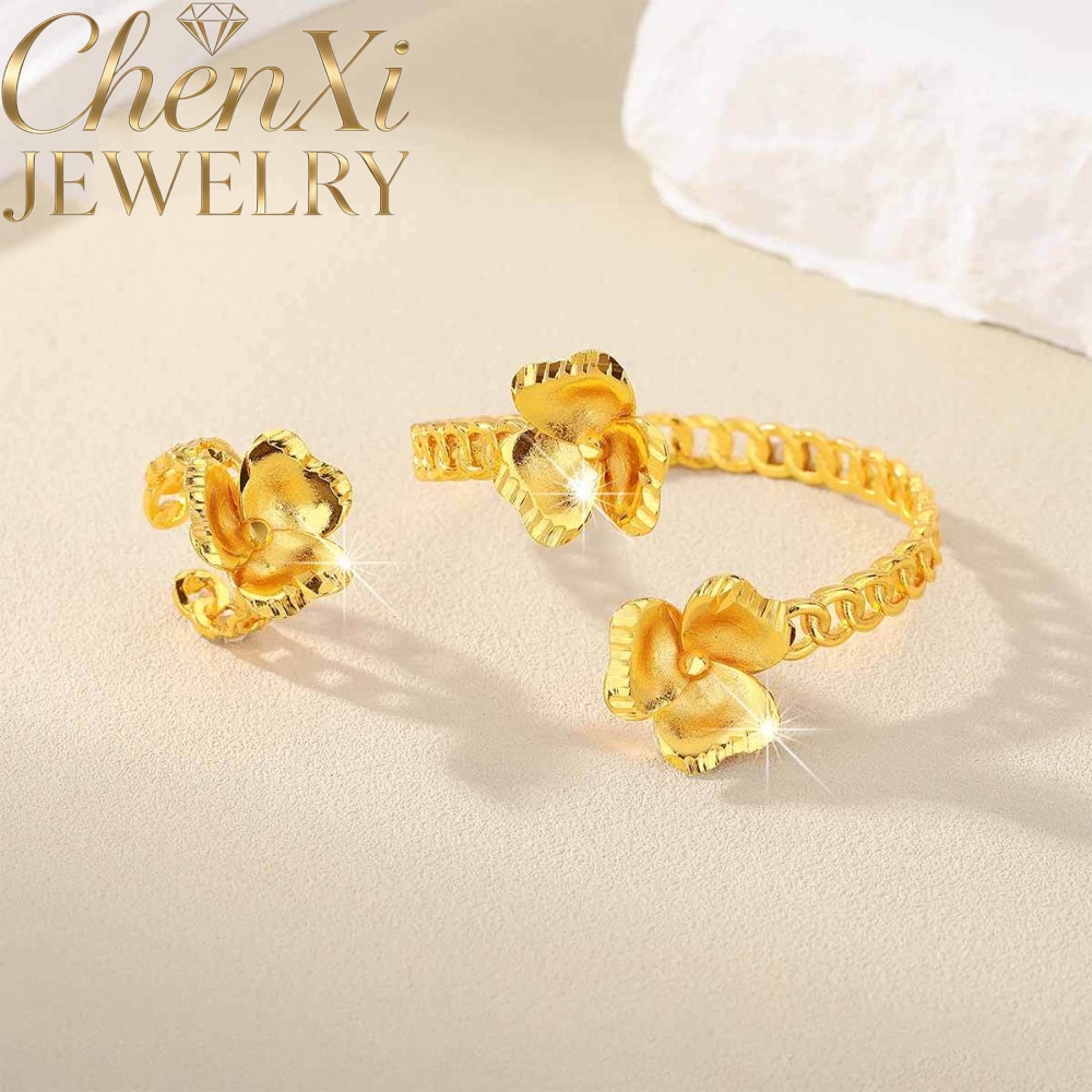 Kum Altın Çiçek Desenli Açık U - Coordinates Bracelet incelemesi ve fiyatı